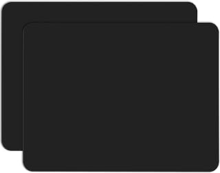 Gartful 2-Pack Silicone Crafting Mats 15.7x11.8in Heat-Resistant Nonstick for Epoxy Resin, Jewelry Casting, Crafts & Counter Protection - Black
