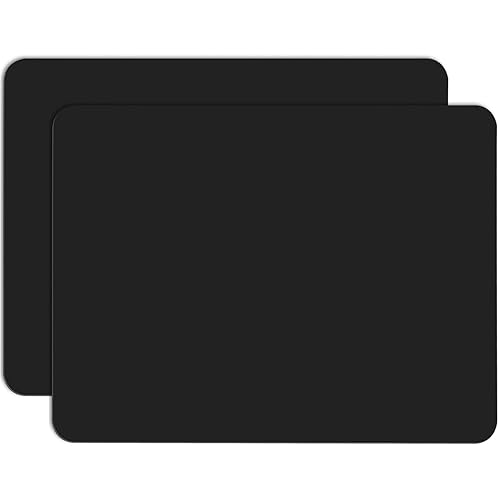 Gartful 2 Pack Silicone Crafting Mats, 15.7" x 11.8" Silicone Mat for Crafts, Large Heat Resistant Sheet for Jewelry Casting, Epoxy Resin, Painting, Counter Table Protector, Placemat, Nonstick, Black - 2pcs - 15.7 x 11.8 inches - Black