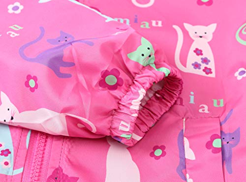 Image of TUIJI Toddler Boys Girls Cartoon Print Zip Jacket Hooded Trench Lightweight Kids Coats Windbreaker Casual Outerwear