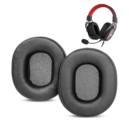 H510 Zeus Wired Gaming Earpads Replacement para Redragon H510 Zeus Wired Gaming Headset Almohadillas de Auriculares con Cuero Proteico y Espuma de Memoria miniatura 1