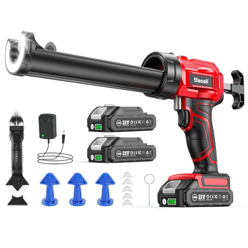 Cordless Electric Caulking Gun with 2 Batteries