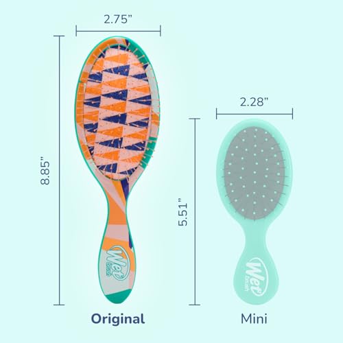 image for Wet Brush Original Detangler Hair Brush, Flag Up (Artful Ace) - Ultra-