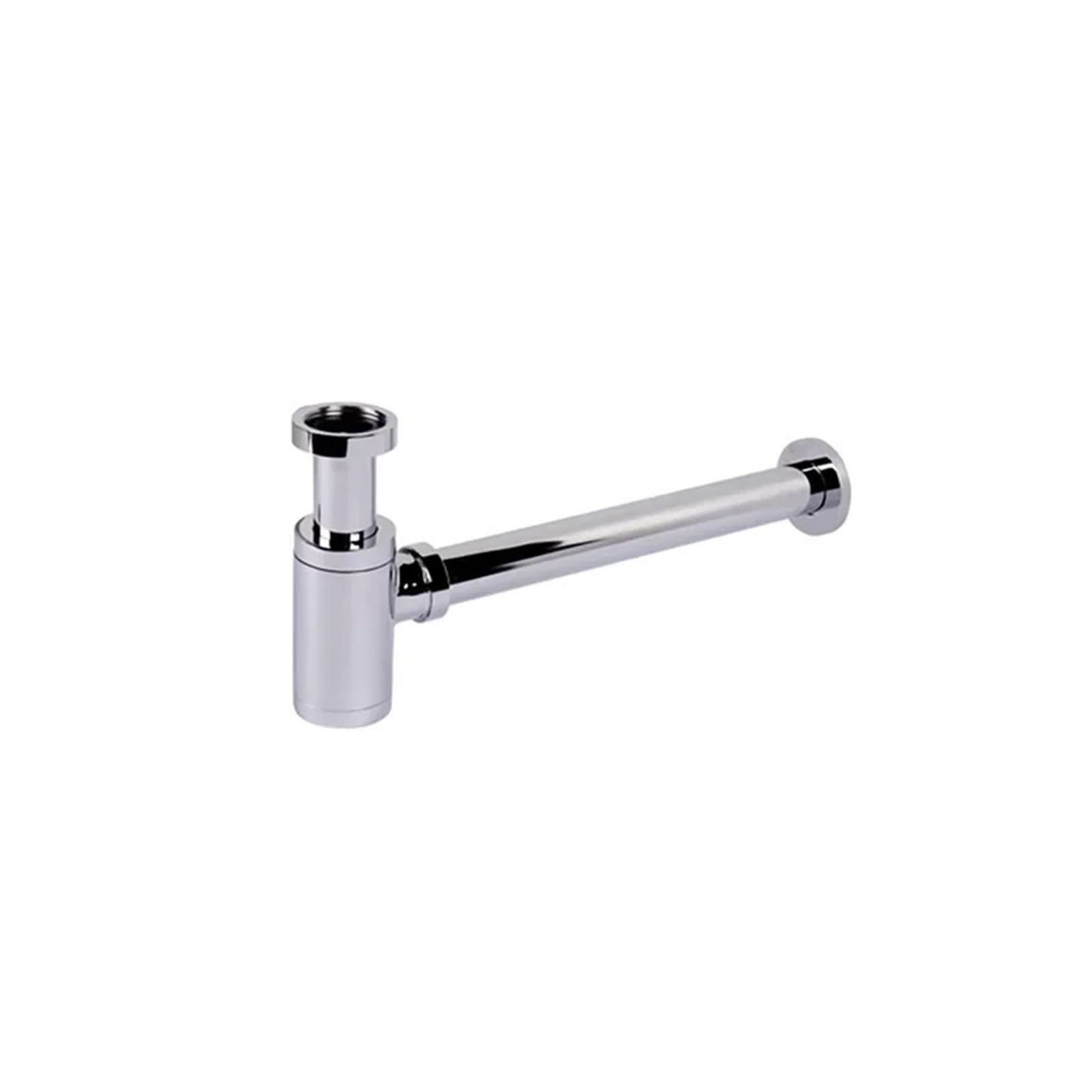 Lavabo sifónico Bathroom Pop-up Basin Waste Drain Wall Connection P-Traps Pipe Quality Brass(Chrome)