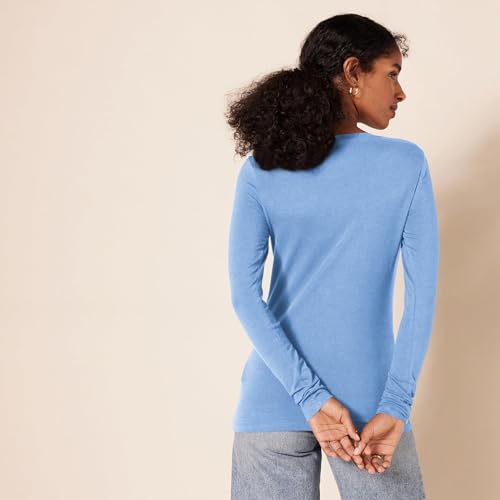 Image of Amazon Essentials Women's Regular-Fit Long-Sleeve Crewneck T-Shirt (Available in Plus Size)