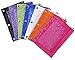 Produktbild Zeagro Pencil Pouch 3 Ring - Zippered Binder Federmäppchen Tasche Transparent Organizer mit hoher Kapazität mit Heller Farbe & Kunststofffenster 5 PCS Farbe zufällig