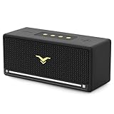 SONDTUO Bluetooth Speaker, 80W Peak Retro Portable Speaker with Bass Boost, IP67 Waterproof, Loud Speakers Bluetooth Wireless with Subwoofer, RGB Lights, TWS, USB/AUX/TF Support, Boombox for Party