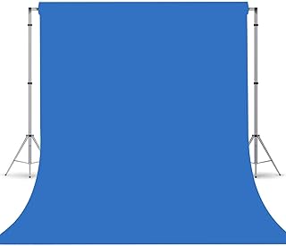 Royal Blue Backdrop, Photo Booth Portrait Photography Backdrops, Studio Blue Screen Backdrop for Photoshoot Streaming Video Shooting, Blue Photo Backdrop 5x7ft