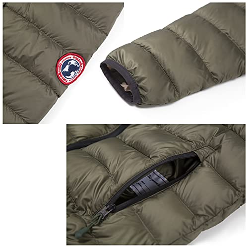 Image of Rokka&Rolla Boys' Reversible Lightweight Puffer Jacket Hooded Water-Resistant Winter Coat