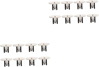 Healeved 16 Pcs Rack Wheels Caster Wheels Heavy Duty Casters Universal Castors Scroll Wheels Small Wheels Plate Casters Adhesive Casters Plastic Universal Wheel -