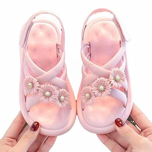 Toddler Girls Flower Sandals Lightweight Comfortable Shoes Open Toe Sandals Summer Shoes for Little Kid3