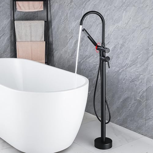 Robinet de baignoire rotatif noir pour spa et maison moderne - 2