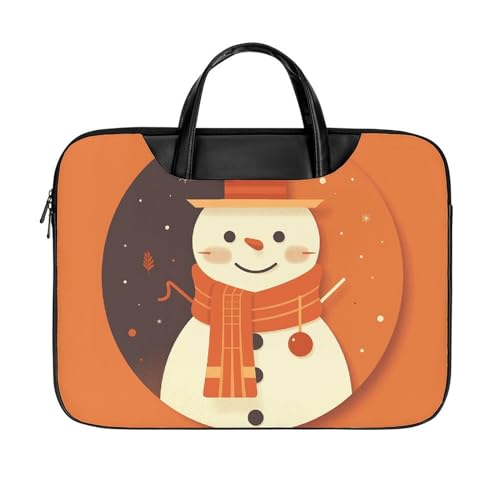 Bolso para portátil impermeable estilo muñeco de nieve 17" miniatura 1