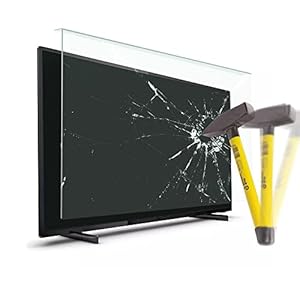 VENTON Protection d'écran TV 82" (32") – Film de protection pour téléviseur LCD, LED, 4K OLED et QLED HDTV – Protection anti-dommages – Suspendu et fixé