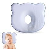 ERGONOMISCHES DESIGN: Dieses newborn kissen bietet eine komfortable Unterstützung für die Halswirbelsäule und den Kopf Ihres Babys während des Schlafs. Das bequeme und atmungsaktive Design verbessert das nächtliche Schwitzen und Weinen, so dass Ihr Baby immer ruhig schlafen kann.