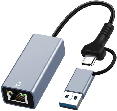 Usb C To Ethernet Adapter, Usb 3.0 To Rj45 Gigabit Lan 1000 Mbps ...
