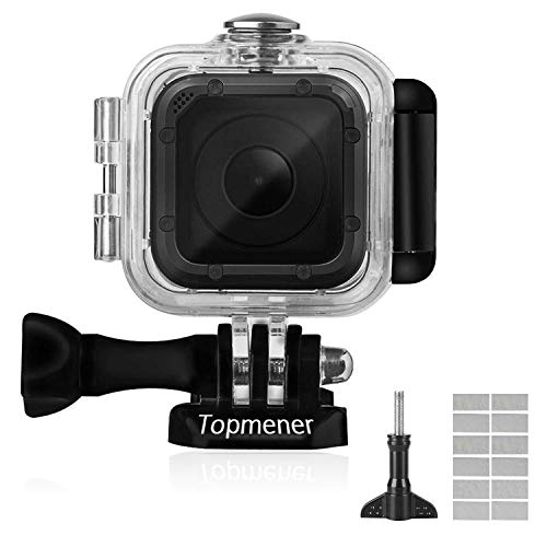 Topmener Waterdichte Case voor GoPro Hero 5 Sessie/Hero Sessie/Hero 4 Sessie HD Duik Case Onderwater Beschermende Shell Anti-kras Actie Camera Accessoires met Anti-fog Inserts en Duimschroef - 45m