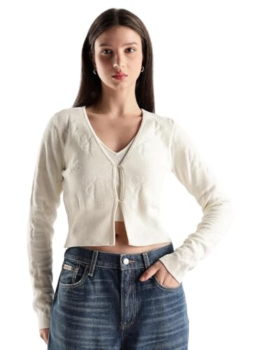 Image of Regular Fit Modal V-Neck Front-Open Sweater