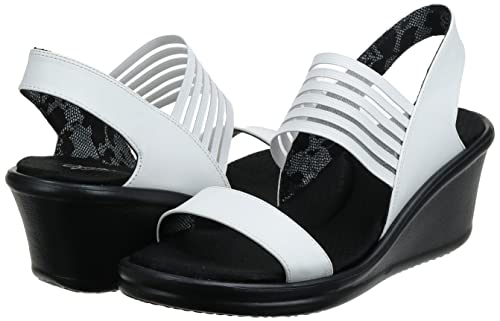 Skechers Cali Women's Beverlee Smitten Kitten Wedge Sandal, Off-White Cork, 8.5 M Us #TOP2