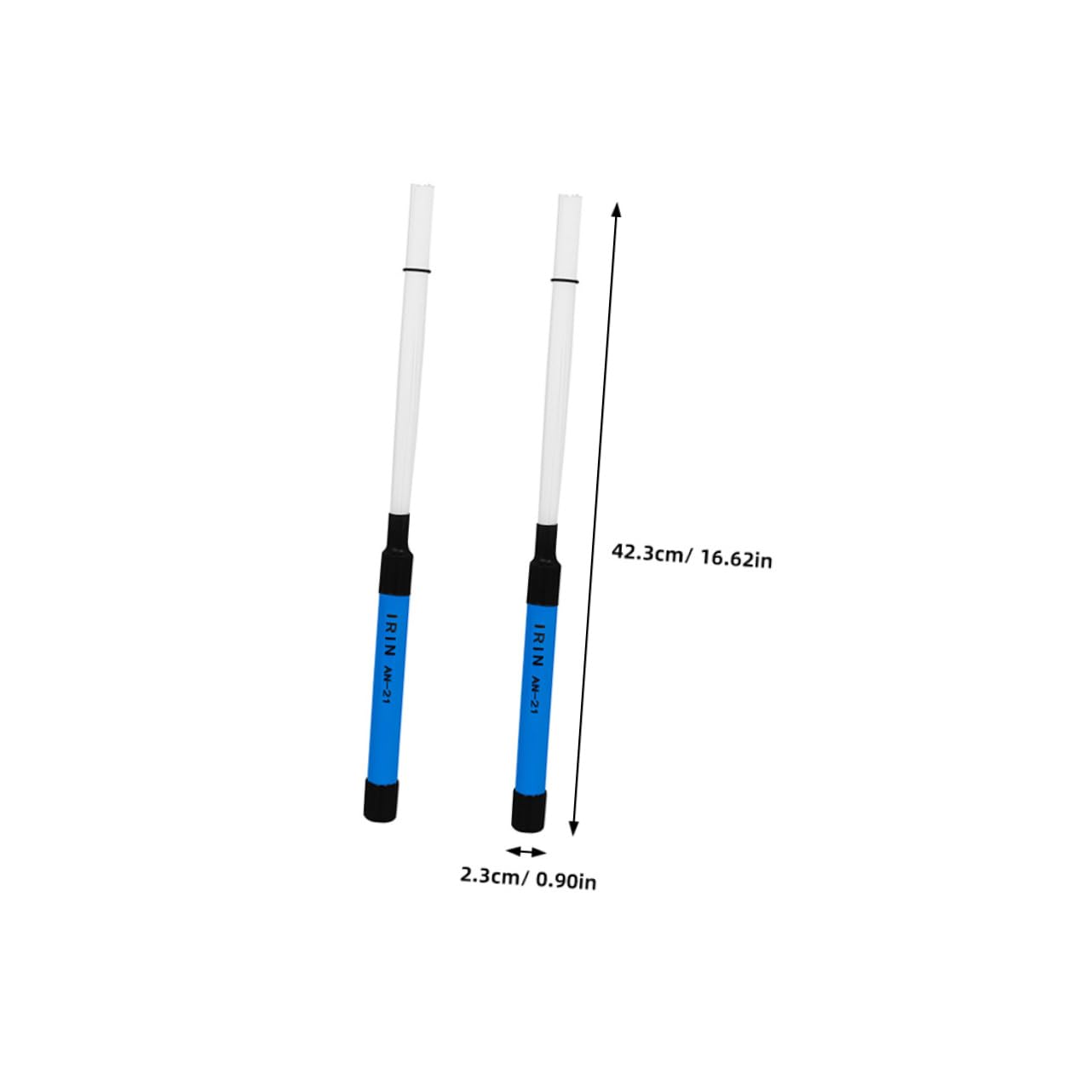 Totority 1 Pair Nylon Drum Brush Abs Handle Perfect for Percussion Instruments Jazz Drum Playing Musical Instrument Accessories