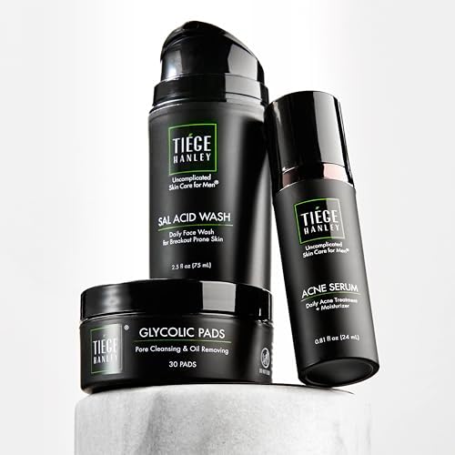 Tiege Hanley Essential Acne Care Men's Skin Care Set, 3 Piece Kit