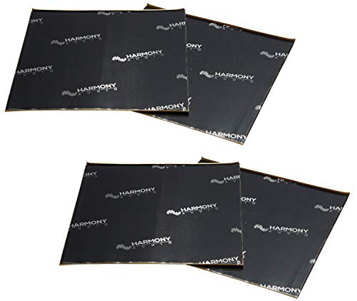 Harmony Audio HA-SDSK Car Truck SUV Sound Damping Dampening Deadening (4) Mat 10″ x 10″ Sheets Speaker Install Kit