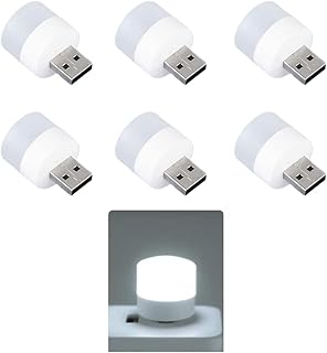 BTOSEP Mini LED lambalar, okuma ışığı, 6 parçalı taşınabilir mini USB gece lambası, mobil LED, bebek uykusu
