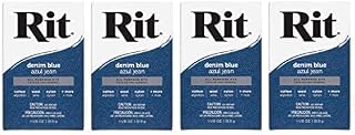 Rit, Denim Blue Purpose Powder Dye, 1-1/8 oz (Fоur Paсk)