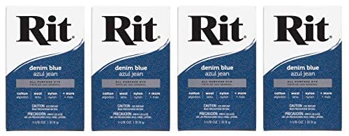 Rit, Denim Blue Purpose Powder Dye, 1-1/8 oz (Fоur Paсk) : Amazon.in ...
