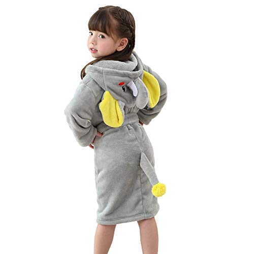 LOLANTA Bata de baño acogedora para niños con Albornoz de tiburón c