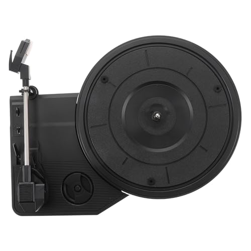 Milisten Tocadiscos De Vinilo con Movimiento del Tocadiscos Aguja del Fonógrafo Altavoces Incorporados Diseño Vintage Fácil De Usar