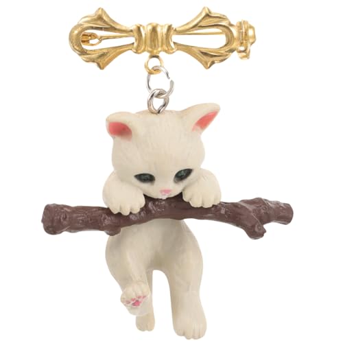 Homoyoyo Broche Chat Branche Pour Femme Broche De Vêtements Et Épingle Décorative Bijou Fantaisie Pour Robes Sacs Chapeaux Et Foulards 4.50 X 4.00 X 1.50 cm 1 Pièce