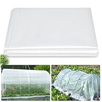 Gewächshausfolie, Extra Dick Folientunnel, 2x3M Folie für Gewächshaus, Frühbeetfolie, Hochbeet Folie, Transparente Folie, Reißfest Gewächshaus Folie Winterfest für Tomatenhaus Gartenarbeit Treibhaus