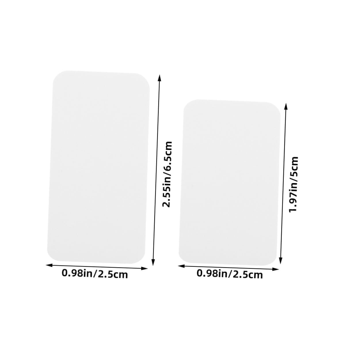 FRCOLOR 180pcs Butterfly Specimen Display Boards with Rounded Corners, 50x25mm and 65x25mm Mounting Cards for Science Lab Insect Spreading, Portable Entomological Specimen Holder