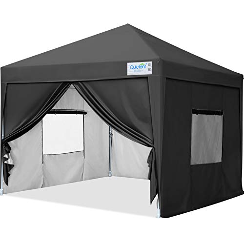 Quictent 10x10 Pop Up Canopy Tent - Instant Gazebo Shelter with Full Privacy Protection