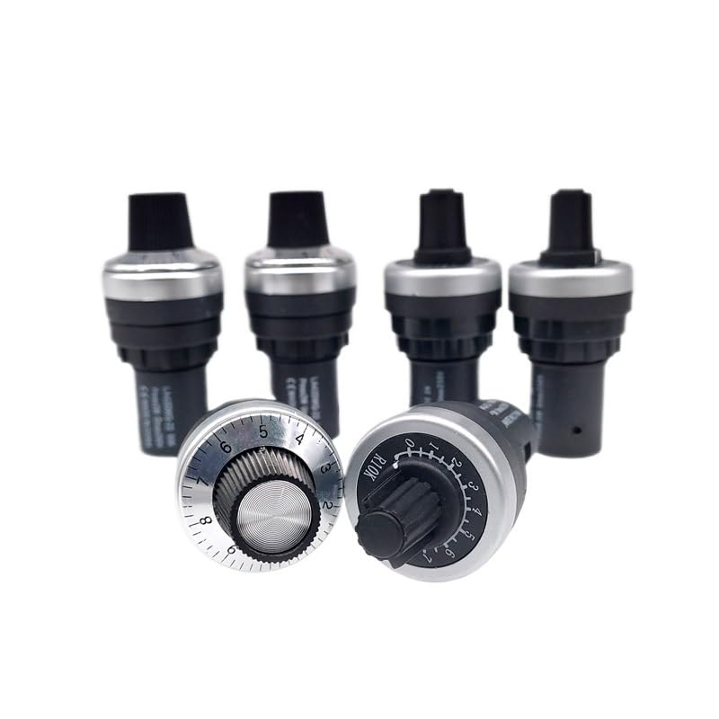 RBFRZGSU 1Pc 2K 3K 5k 10k 20k Ohm resistance LA42DWQ frequency converter potentiometer speed regulating knob switch potentiometers(Green)