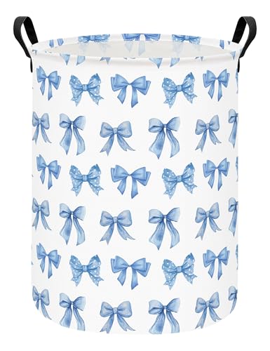 FANKANG Bowknot Storage Bin Foldable Nursery Organizer Basket