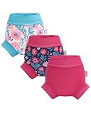 ALVABABY Swim Diapers 3pcs Reusable 3-4T Baby Girl's Swim Di...