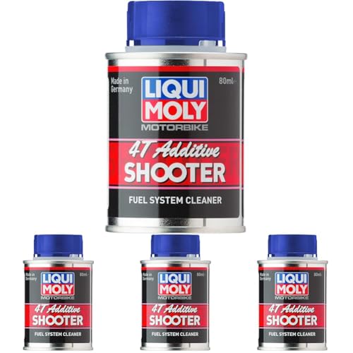 LIQUI MOLY Motorbike 4T Shooter | 80 ml | Motorrad Benzinadditiv | Art.-Nr.: 3824 (Packung mit 4)