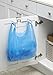 Over-The-Cabinet Plastic Bag Storage and Grocery Bag Holder, Kitchen Storage - Chrome