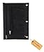 1InTheOffice Pencil Pouch 3 Ring, Black, Pencil Pouch For 3 Ring Binder 2 Pack (Canvas Black)