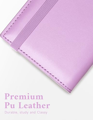Image of Zreal Checkbook Cover for Women, Premium Vegan Leather Checkbook Holder for Top & Side Tear Duplicate Checks with RFID Blocking (Lilac Purple)