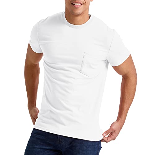 Hanes Men's Originals Men's Short Sleeve Pocket T-Shirt, Tri-Blend Jersey