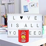 Brooklyn Lighting Company LED Cinema Light Box with Letters Includes 100 Letters LED Bulbs and USB Cable