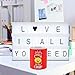 Battery and USB Cable Powered Cinematic Light Box, LED Light Box, Cinema Light Box, Letter Light Box with 100 Letters, LED Light and USB Cable, (5.9" x 3.8" x 1.7")