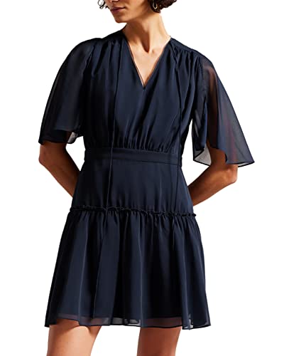Ted Baker Damen Giggie Lässiges Kleid, Dunkelblau, 40