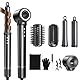 Uwithm Airstyler 5 in 1, 110000 U/min Ionen Föhn mit 2 Größe Lockenstab Automatisch, Volumenbürste, Haarglätter Bürste, Multifunktionaler Hairstyler zum Schnelltrocknend, Macht Haar Glatt und Glänzend