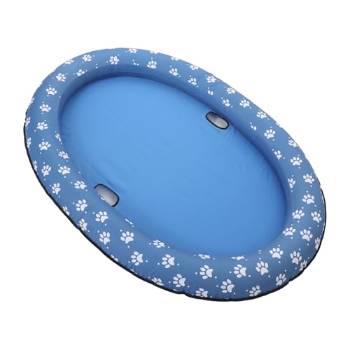 Piscine gonflable pliable pour chat et tapis flottant en PVC