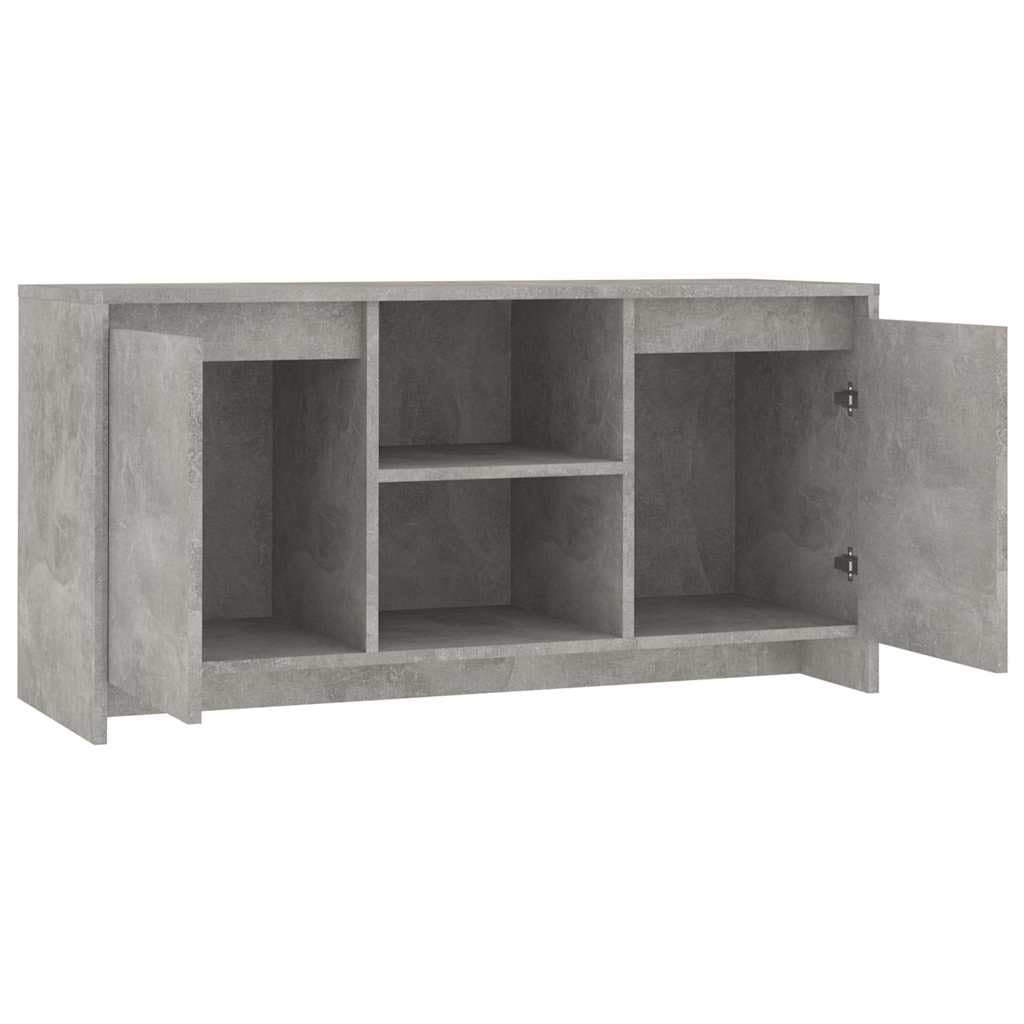 Mobile TV grigio cemento, 102 x 37,5 x 52,5 cm, in legno
