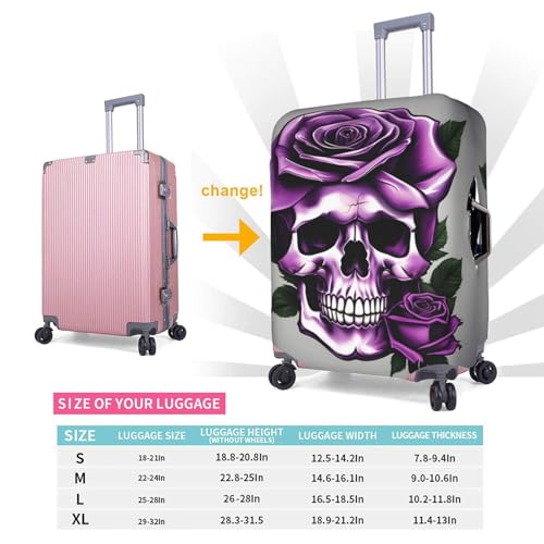Housse de valise blanche en polyester lavable taille S pour bagage de voyage - 5
