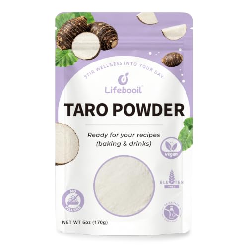 Lifebooil Taro Powder, No Additives and Preservatives, 6oz